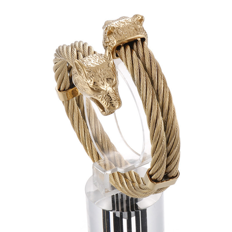 Vintage Electroplated Titanium Steel Bracelet