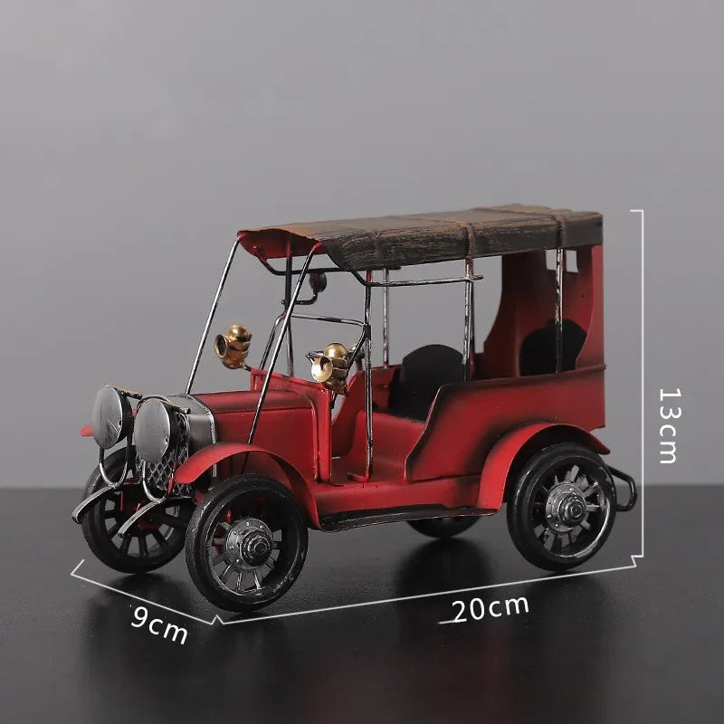 Vintage Iron Art Metal Vintage Car Model Decoration
